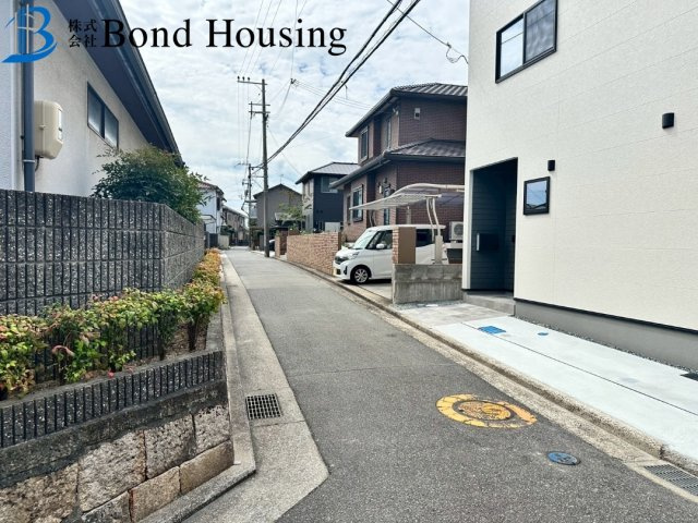 山電　林崎松江海岸駅 徒歩10分　明石市林３丁目　新築戸建の前面道路含む現地写真