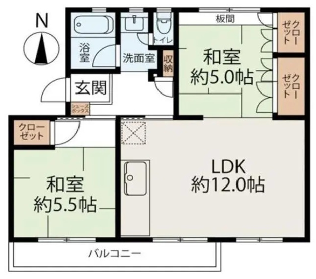 【間取り】 | 浅香山住宅22号棟（新浅香山小学校）