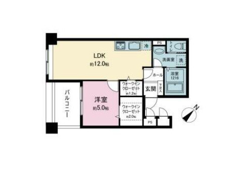 サーパス大博通りの間取り