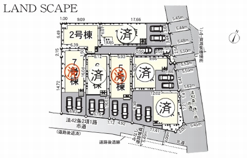 【区画図】 | 【仲介手数料０円】相模原市中央区上溝7丁目　新築一戸建て　全7棟 | 【仲介手数料０円】相模原市中央区上溝7丁目　新築一戸建て　全7棟