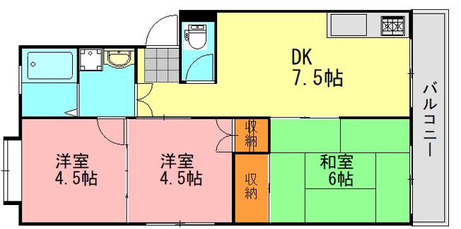 【間取り】 | 第一八木コーポ