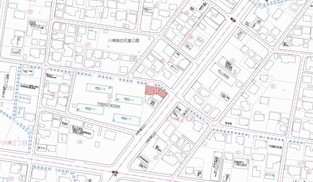 【地図】 | 都城市下川東2丁目　1,000万円