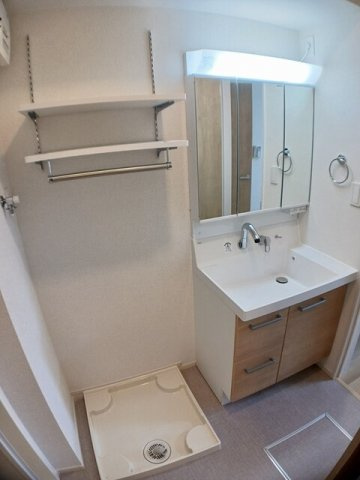 シエールⅡの洗面所|コンパクトで使いやすい洗面所