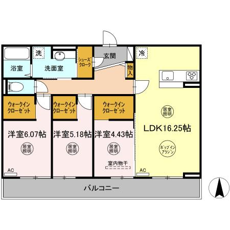 S・レーヴの間取り|使い勝手の良い間取りです♪