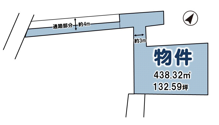 筑西市小川の土地図