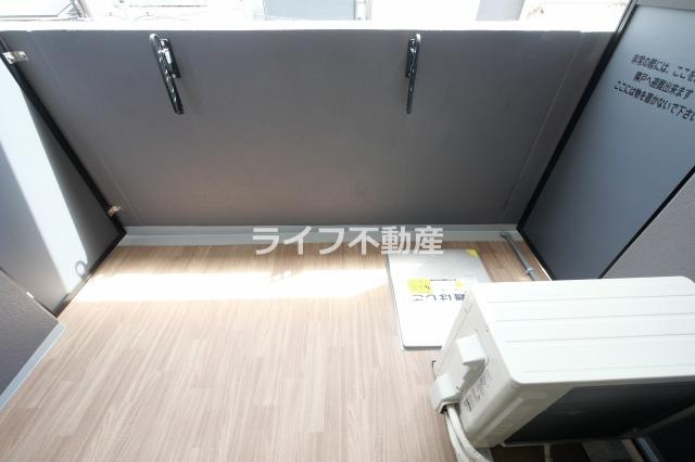 プレサンスＯＳＡＫＡ東成中本ハーヴィルのバルコニー|落ち着いた時間を過ごせるバルコニーです