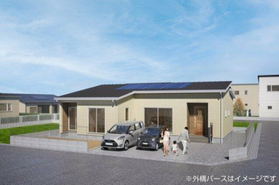 【外観パース】 | 新築住宅：三股町