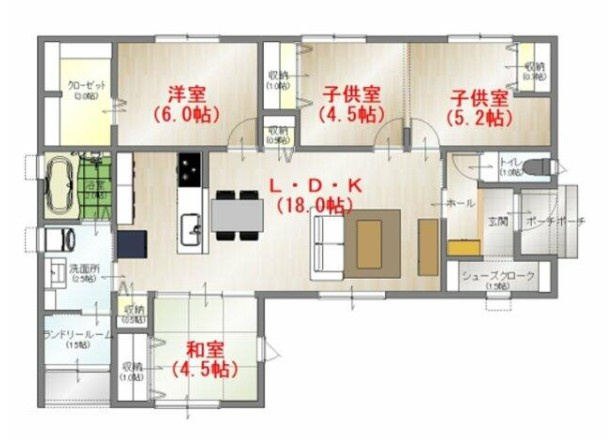 【間取り】 | 新築住宅：三股町