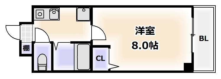 パテオ長居の間取り