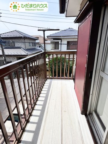 野田市山崎　中古戸建　昭和51年築のバルコニー|日当たり良好です！！
