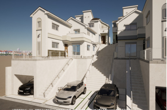 東永谷３丁目新築戸建の外観パース