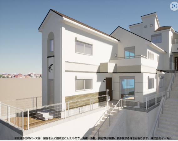 東永谷３丁目新築戸建の外観パース