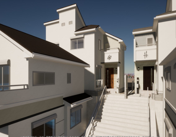 東永谷３丁目新築戸建の外観パース