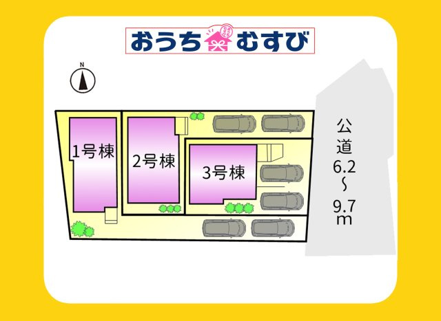 春日井市妙慶町2期(全3棟)の区画図