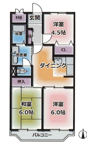 ビアンコディモーラの間取り