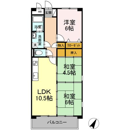 フロンティア・ウィンの間取り