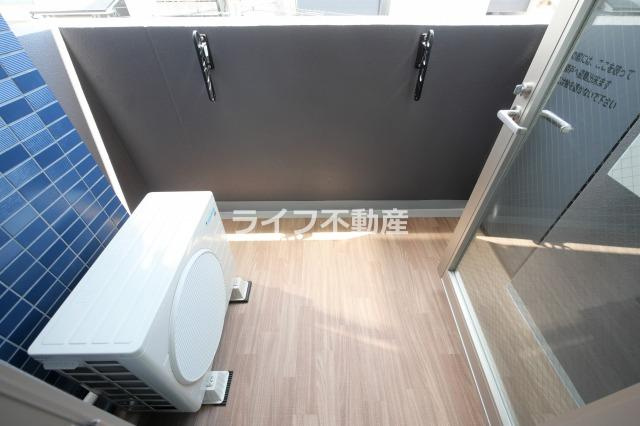 プレサンスOSAKA東成中本ハーヴィルのバルコニー|バルコニー付きです