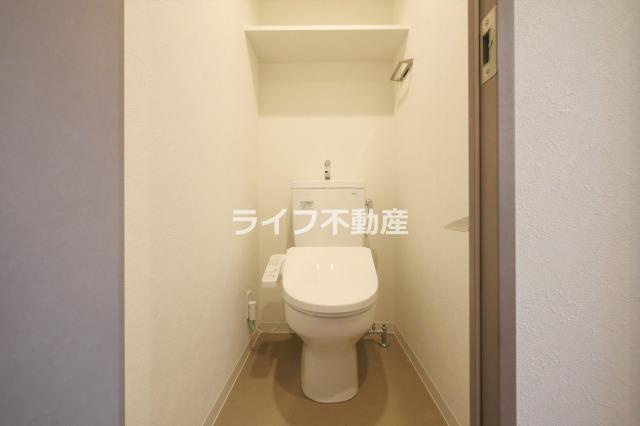 プレサンスOSAKA東成中本ハーヴィルのトイレ|落ち着いたトイレです
