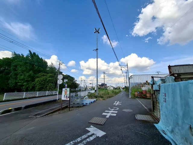 置場用地 川越市渋井の外観|間口広々