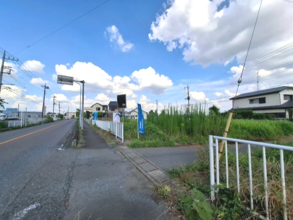 土地 川越市渋井の前面道路含む現地写真|建築条件無し！