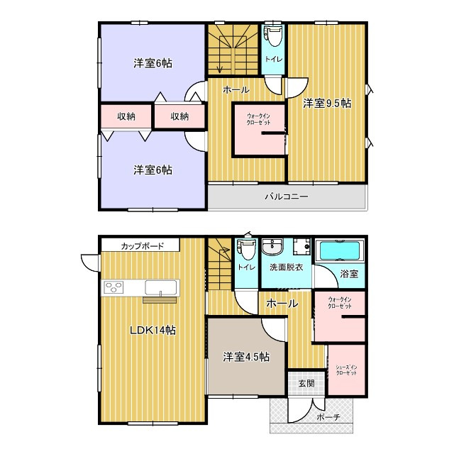 富士市森島の中古一戸建の間取り