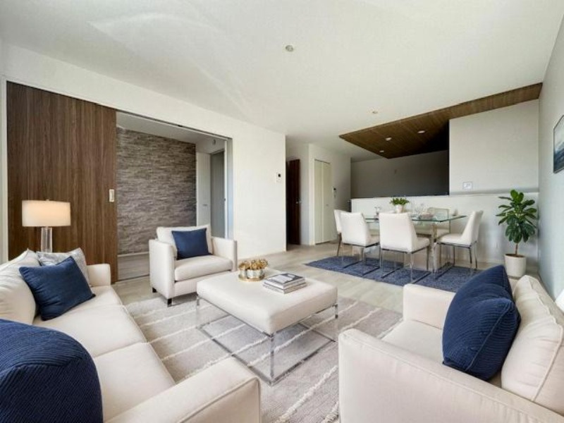 【新築戸建】　いわき市内郷高坂町2期の居間・リビング|リビングダイニングに家具を置いたイメージ画像です。本画像はCGで作成しており、実際に現地に 家具は置かれておりません。また、価格に 家具は含まれておりません。