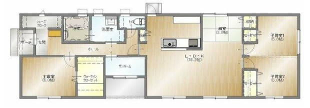 【間取り】 | 新築住宅：金田町