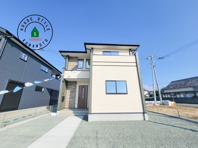 菊池郡菊陽町大字久保田第5-2棟（12号棟）　の外観|デザイン性のある外観です。