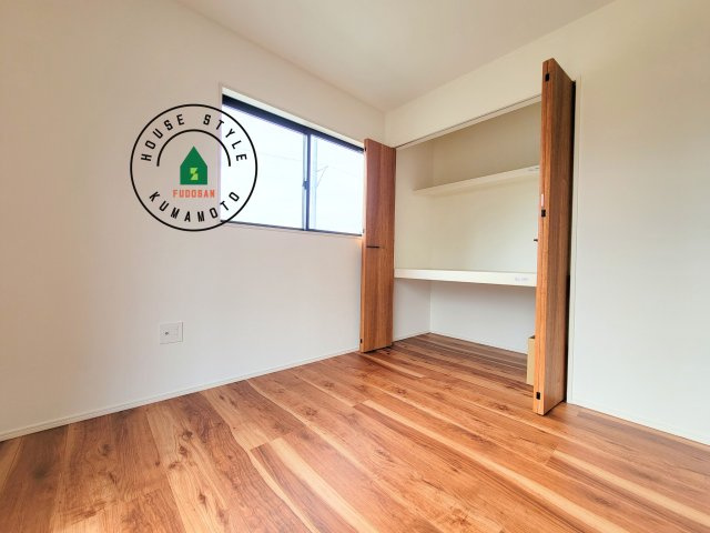 菊池郡菊陽町大字久保田第5-2棟（12号棟）　の和室|将来的に、琉球畳を引きまして和室風にすることも可能です。柔らかい畳が心地よい和室