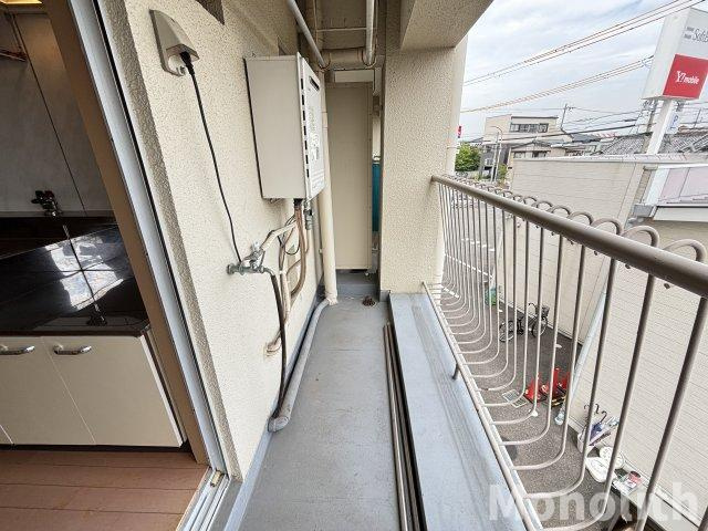 磯コーポのバルコニー