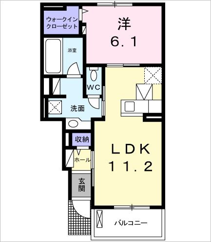 フェリス・F Ⅰの間取り