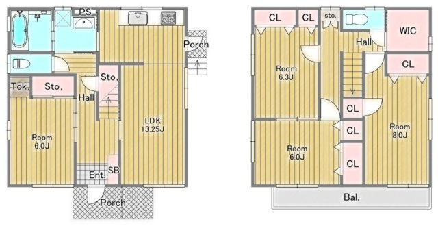 【間取り】 | 小束山本町４丁目　中古戸建
