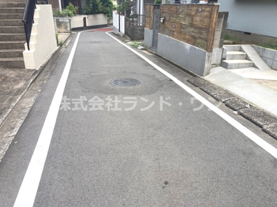 【前面道路含む現地写真】 | 所沢市東新井町 | 前面道路：西側約4ｍ公道