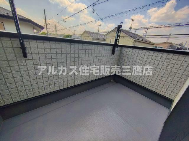 【内覧動画公開中！】三鷹市井口４丁目 中央線 東小金井駅 新築戸建のバルコニー|ルーフバルコニーです