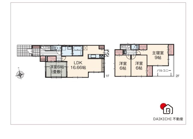 【間取り】 | 加須市久下2丁目　いろどりアイタウン　新築戸建　全3棟　1号棟