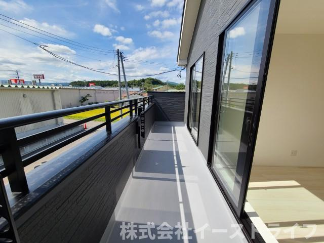 【新築戸建】　いわき市錦町花ノ井3期のバルコニー|2号棟写真