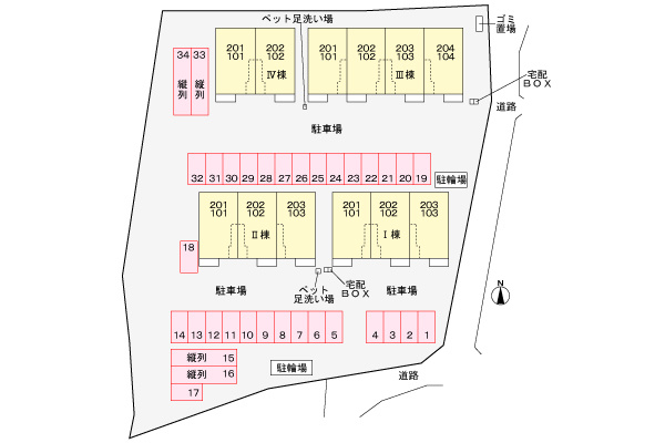 アスフォートⅡの駐車場|駐車場