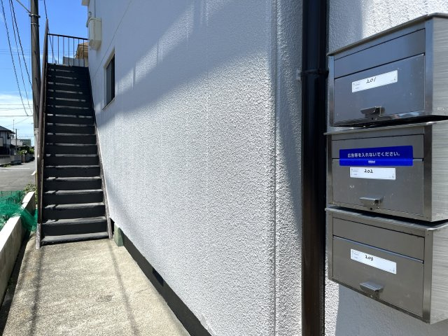リバーハイツのエントランス