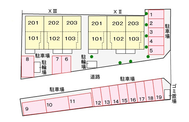 アヴニールXⅢの区画図