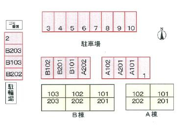 ポピュレールBの区画図