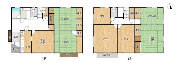 姫路市白浜町/中古戸建の間取り