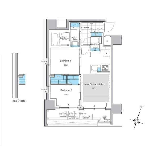 ルフォンプログレ神田プレミアの間取り
