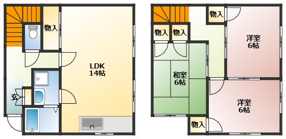 メゾン梶山の間取り