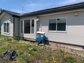 網走市鱒浦５丁目２番７号　平屋建中古売家の庭