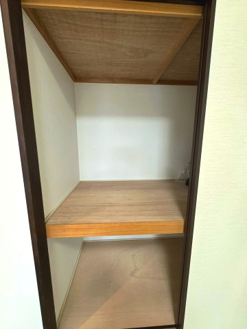 ラヴィラ府中多摩川の収納|押入
上下段に仕切られた押し入れは、布団やかさばる荷物もすっきり収まる頼れる収納。