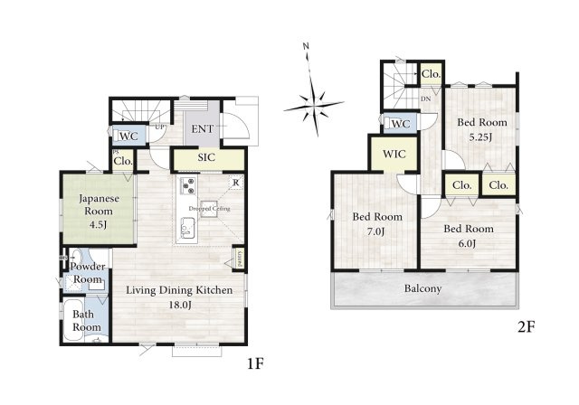 【間取り】 | 陽の光をたっぷりと浴びながら気持ち良く生活が出来ます。夢のマイホーム、夢ではなく実現出来ます！見学・ご相談等、お気軽にご連絡下さい。
