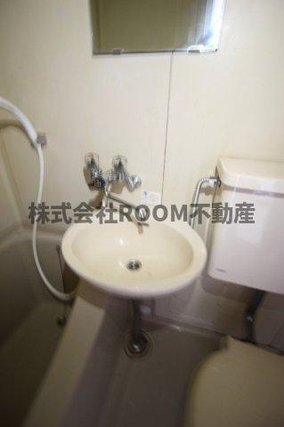 グリーンハイツ姫城の洗面所|明るい洗面所です