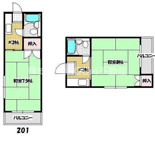 グリーンハイツ姫城の間取り