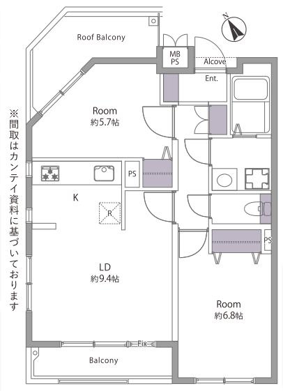 ナイスアーバン中野方南町の間取り