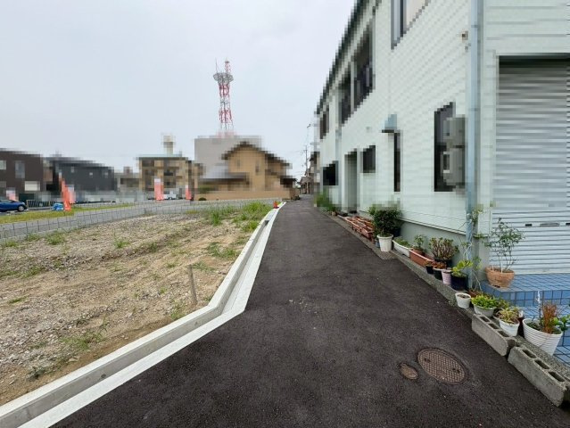 南町　売土地　全７区画の前面道路含む現地写真|建築条件無！お好きな工務店やハウスメーカーで建築して頂けます♪